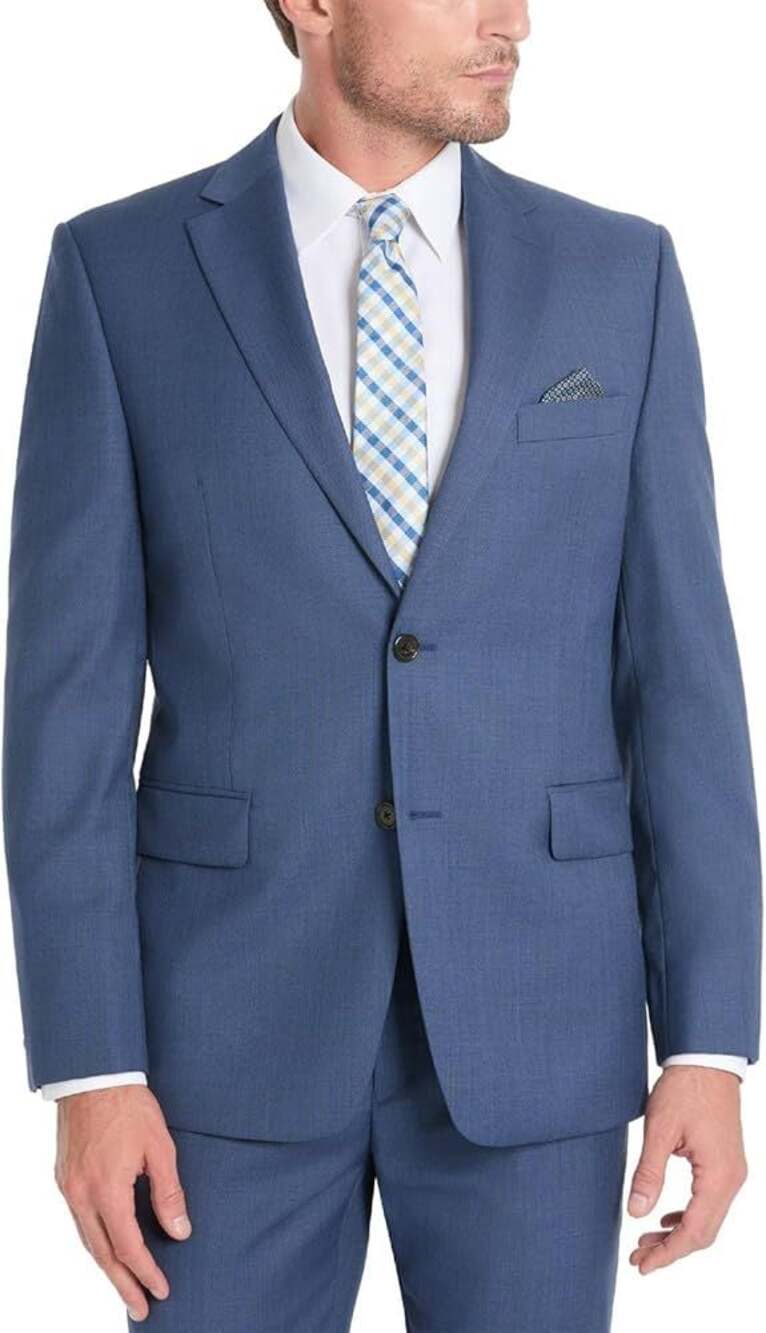 Lauren Ralph Lauren Men's Navy Suit Jacket 40R